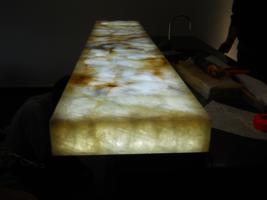 Stonecutters - Illinois Onyx over LumaPex with contour illumination
